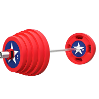 华歆立达 美队杠铃 120KG组合 套