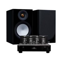 MonitorAudio/英国猛牌银50 书架音箱无源HIFI发烧级桌面音响丽磁LM-216IA plus胆机功放套装