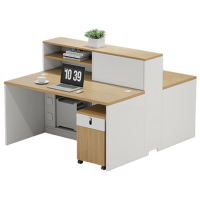 烁恒职员桌1.4m含柜套