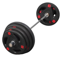 华歆立达 三孔杠铃 105KG组合 套