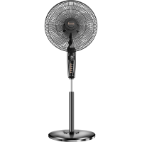 志高(CHIGO)电风扇落地式家用强力小型宿舍台式遥控办公室工业大风力电扇_16英寸遥控7.5H定时加长线七叶