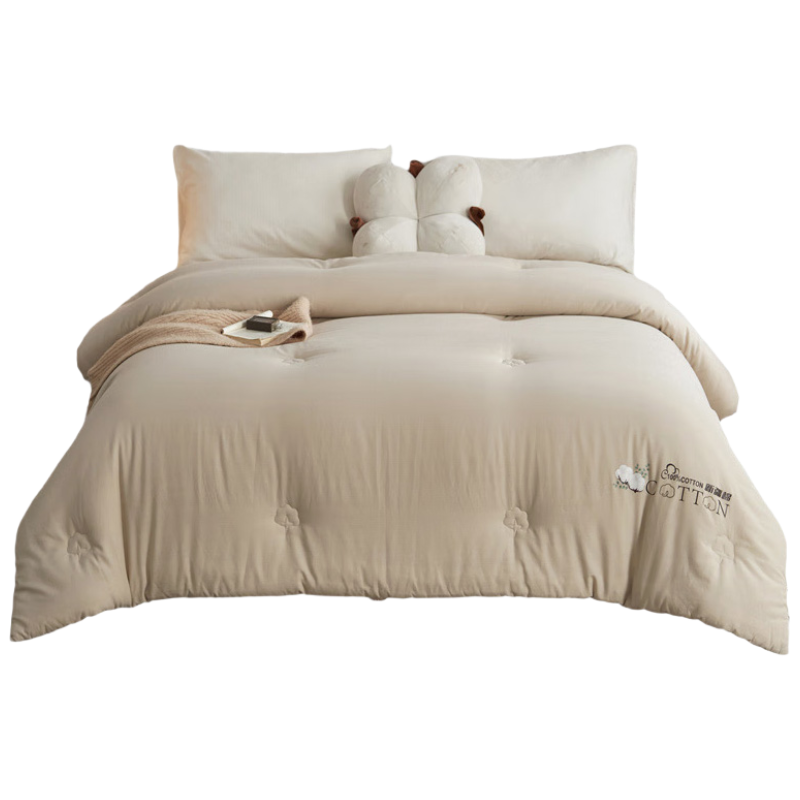 华夏盛锦 全棉水洗新疆棉花被 150*200cm HXSJ-JC12 5.5斤/条