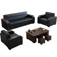 悦兴诚商务沙发185*78*78cm(1+1+3+功夫茶几)套