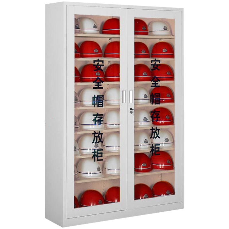 凌迪星白色40顶安全帽柜120*36*180cm台
