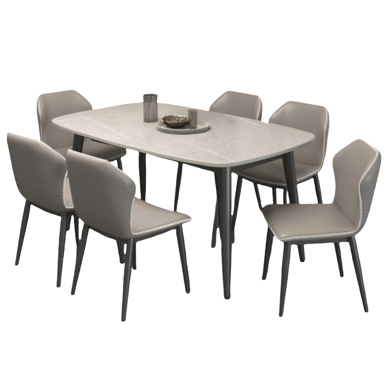 华立伟餐桌椅一桌六椅