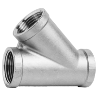 云型巨 不锈钢斜45度三通 不锈钢水管接头配件 DN20 个