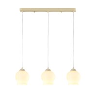 雷士照明餐厅三头吊灯奶油风日式餐吧客厅吧台壁灯茶台办公高档