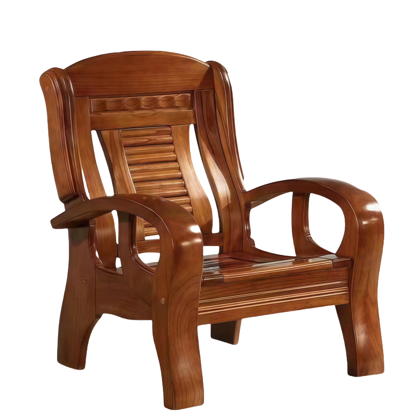 豫龙都 实木沙发 单人张