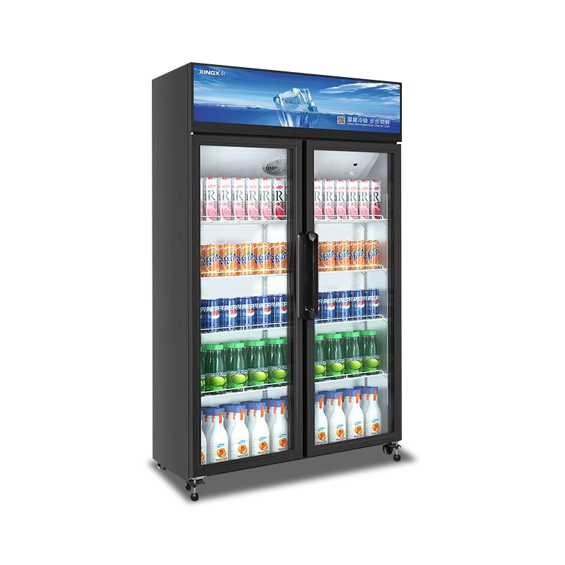 星星XINGX冷藏展示柜双门三门商用大容量超市水果饮料啤酒柜冰柜立式冰箱保鲜风直冷制冷均匀 LGC-1000FS2