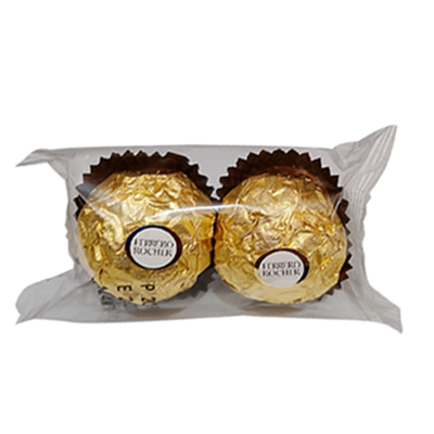 费列罗(Ferrero Rocher) 榛果威化巧克力圆形铁盒装8粒礼盒 红色(含礼袋)结婚喜糖零食品