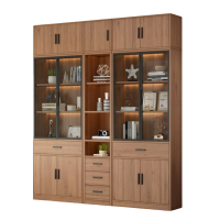 蕃蒂办公书柜2米含顶柜套