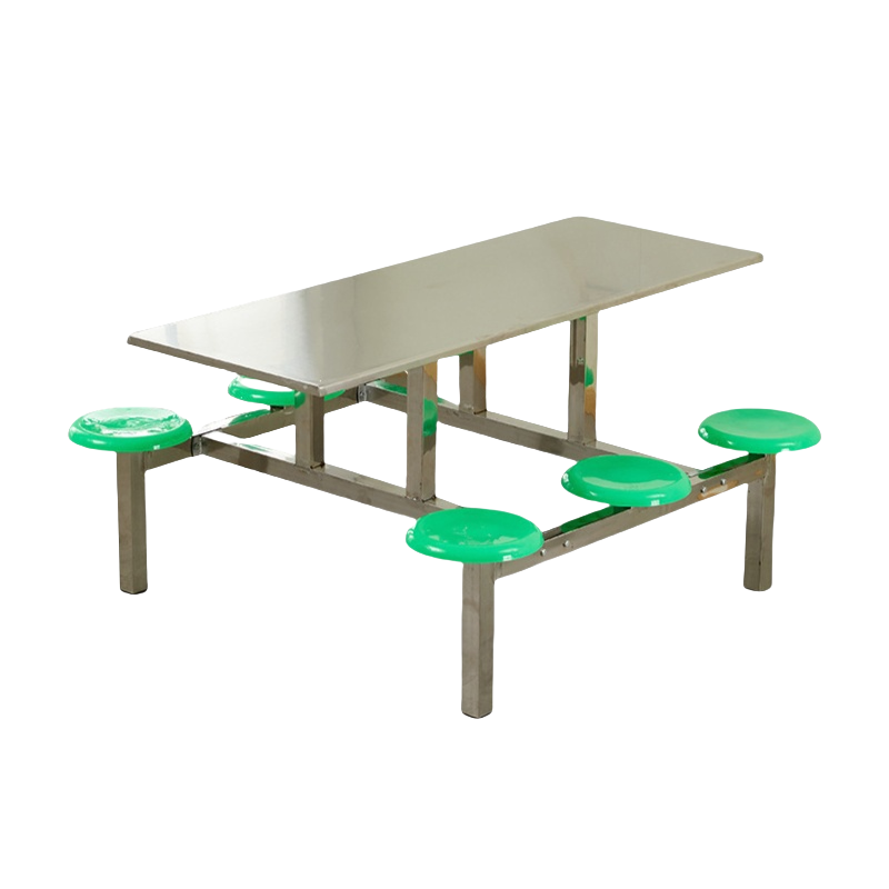 沣涢 食堂餐桌椅 不锈钢餐桌 六人位 张
