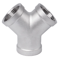 云型巨 不锈钢Y型内丝三通 不锈钢水管接头配件 DN40 个