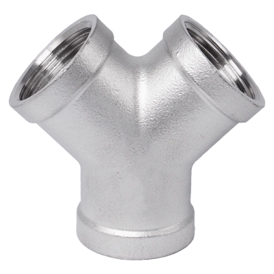 云型巨 不锈钢Y型内丝三通 不锈钢水管接头配件 DN40 个