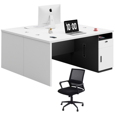 班龙办公桌椅1.6米双人位+椅套