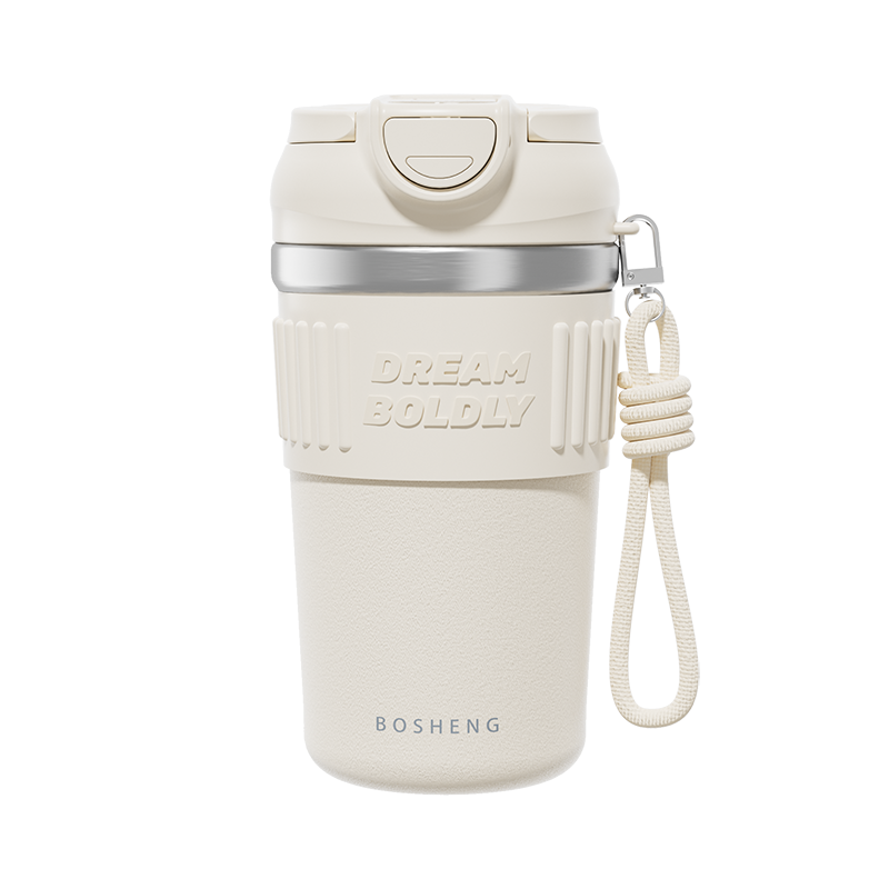 简约保温杯316不锈钢保冷水杯办公室上班族双饮咖啡杯