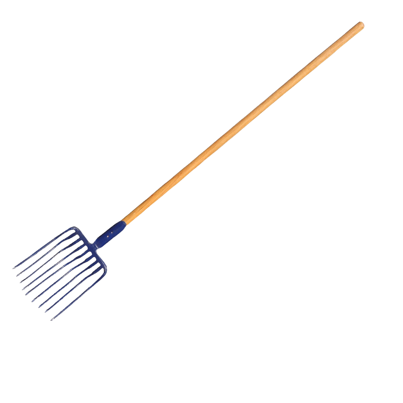 沐蓝星 石渣叉(九齿叉) 插头+1.2米木柄 套