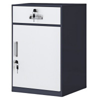 珂洋 桌下柜 一斗一门灰套白 台