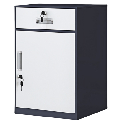 珂洋 桌下柜 一斗一门灰套白 台