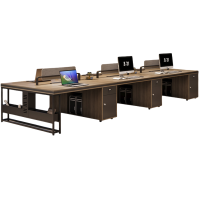 烁恒办公桌六人位张