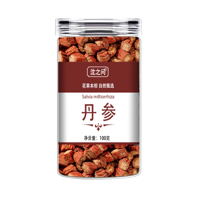丹参甄选正品丹参粉无硫紫丹参片丹叁三七山楂黄芪泡茶水