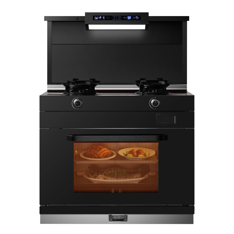 欧诚M17集成灶家用一体灶蒸烤箱一体机独立控制智能语音一体巨幕大灯大吸力抽油烟机燃气灶套装厨房嵌入式蒸烤箱