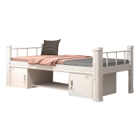 晨磊 钢制单人床 1m(床板+床垫+床下柜) 套