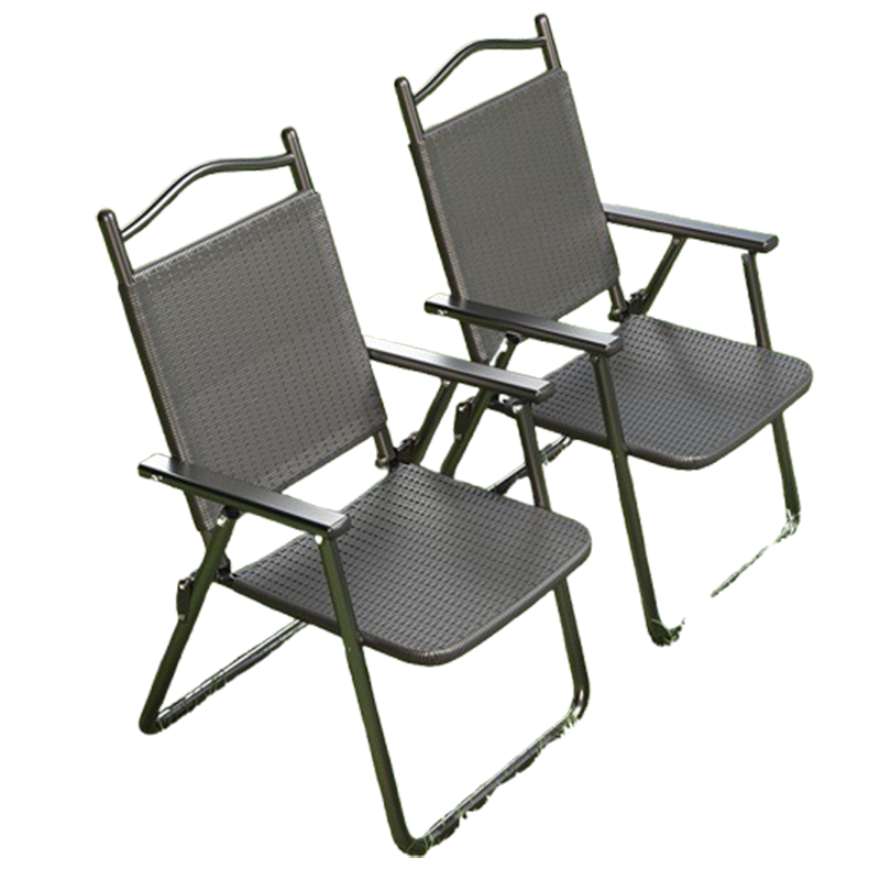 闪电客折叠椅露营椅子户外便携桌椅沙滩椅办公室庭院仿藤椅摆摊野餐野营