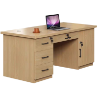 班龙办公桌1400*600*760mm原木色张