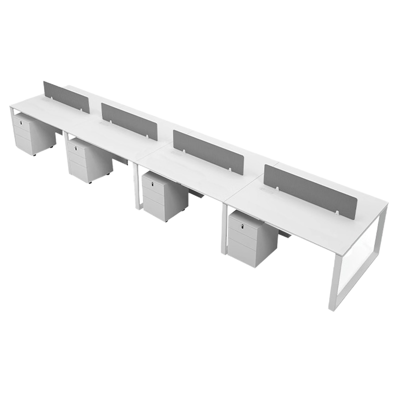 班龙办公桌4.8m八人位含柜套