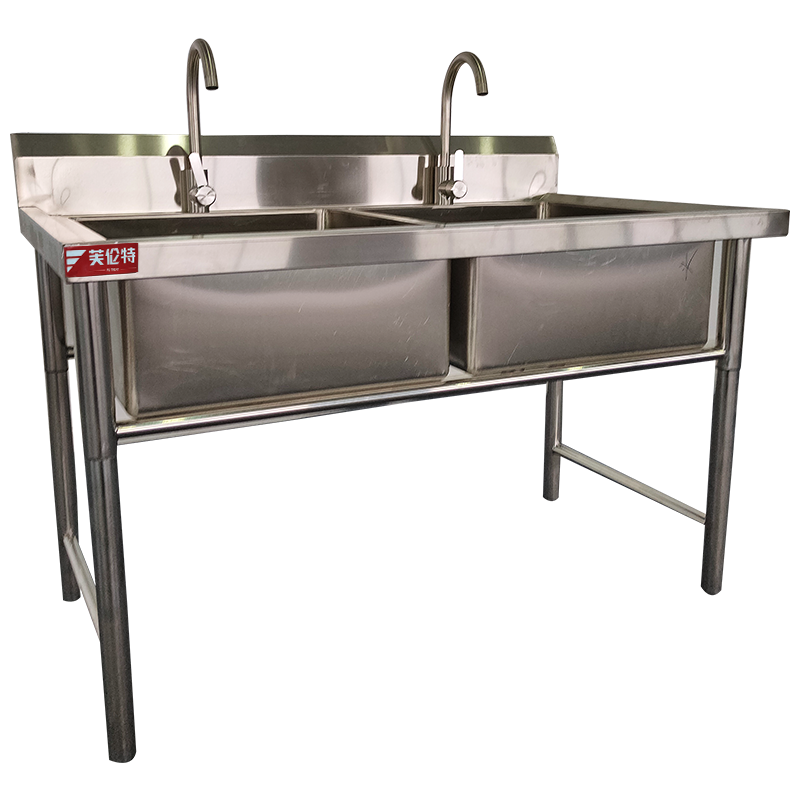 芙伦特商用厨房电器配件 不锈钢双星水池(定制) FLT-GT-DZSXSC