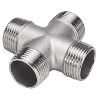 云型巨 不锈钢外丝四通 不锈钢水管接头配件 DN40 个