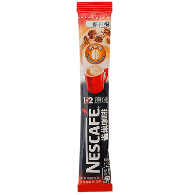 雀巢咖啡Nescafe1+2原味咖啡散装条装新包装速溶咖啡(15g×10条)