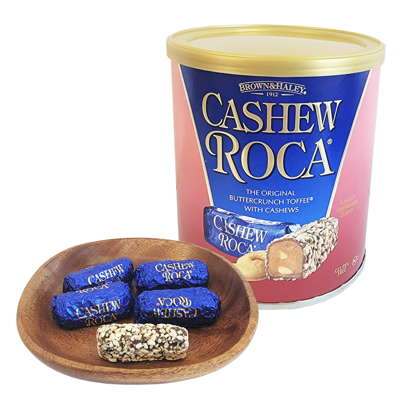 乐家美国进口腰果巧克力味海盐焦糖黑巧克力糖284g罐装多口味礼盒