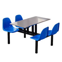 沣涢 不锈钢餐桌 靠背餐桌椅 4人桌 张