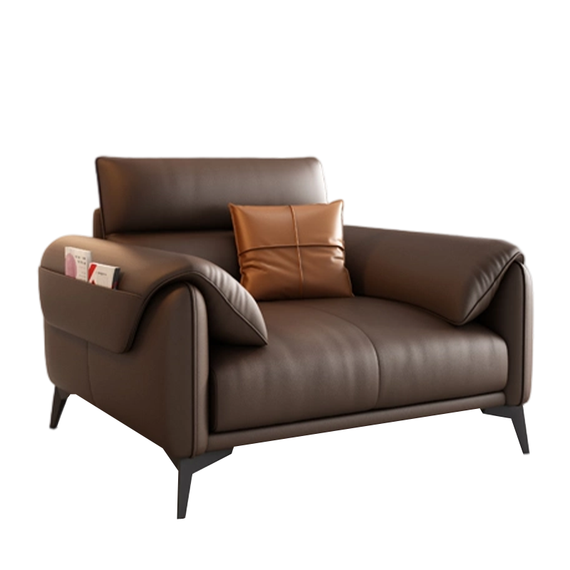 铭羽洋真皮沙发单人位1.1m张