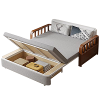 筑亮 沙发床 130cm灰色可储物款 张