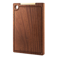 美厨砧板乌檀木家用双面可用整木可立砧板MCPJ5333