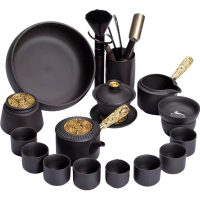 渝瑞康 紫砂茶具套装家用客厅办公室会客轻奢高档侧把壶功夫茶壶茶杯整套