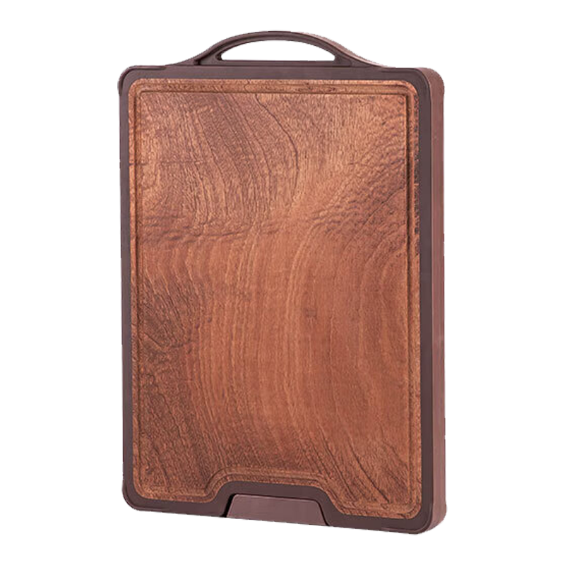 美厨砧板乌檀木304不锈钢抗菌厚双面砧板MCPJ0850