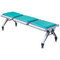 晋舰 无靠背排椅候诊椅加厚机场银行车站医院等候椅大厅连椅三人位带垫