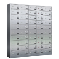 攸形不锈钢餐盘柜50门钥匙款1675*400*1800mm台