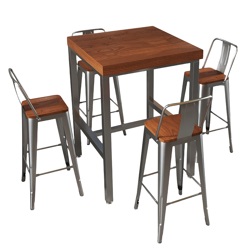 铭思达吧台桌一桌四椅套