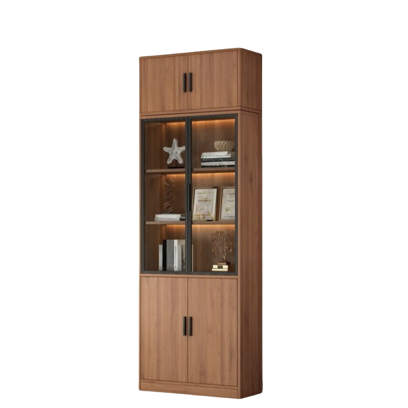 蕃蒂办公书柜二门含顶柜台