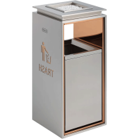 立式不锈钢垃圾桶 33*33*77cm