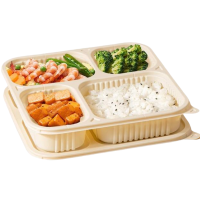 [疆不凡]可降解四格餐盒3 1000ml 200套/箱