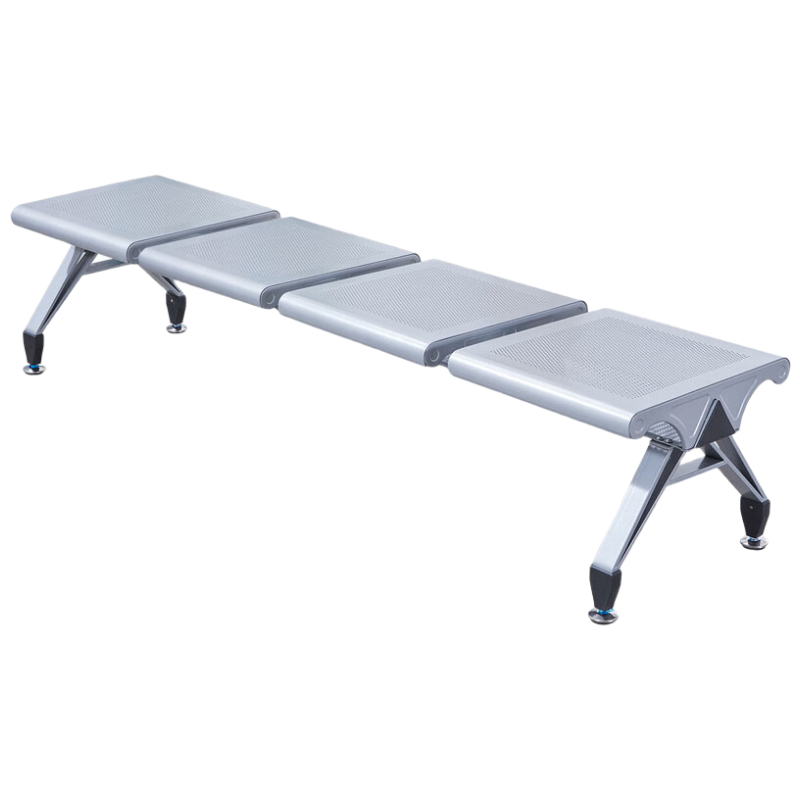 戴劲 无靠背排椅候诊椅加厚机场银行车站医院等候椅大厅连椅四人位无垫