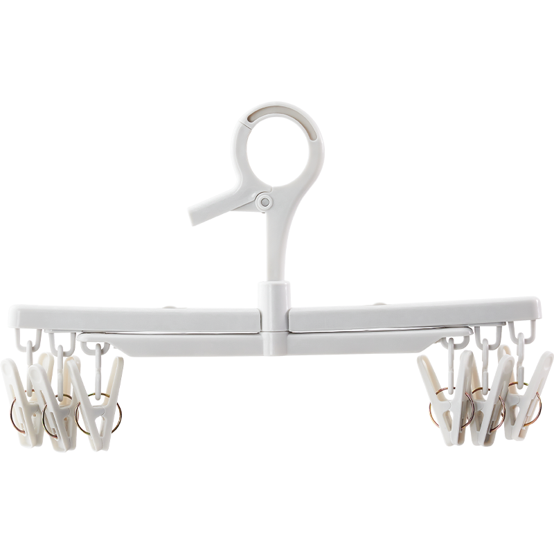 梵特 家用多功能防风晾衣架多夹子旋转袜子夹内衣十字裤架衣撑晾晒