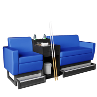 康顺嘉铭台球厅台球沙发观球椅台球室专用沙发台球椅球房台球椅子观球座椅174*75*100cm