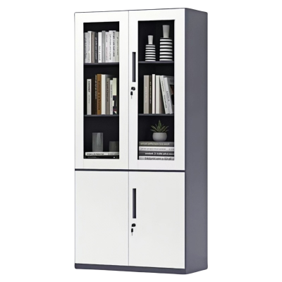 珂洋 文件柜 灰套白大器 台